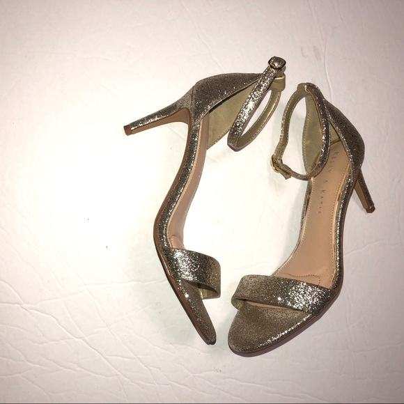 Kelly & Katie kristie gold glitter heels pumps 6 - Picture 4 of 8